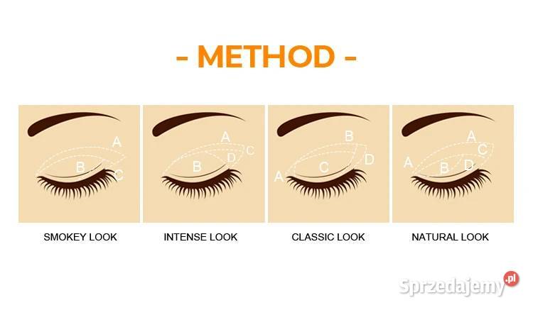 Zestaw cieni do powiek Paleta cieni 40 kolorów mazowieckie Płock