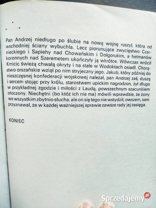 Potop Sienkiewicza tom kolorowe książki prezent Warszawa