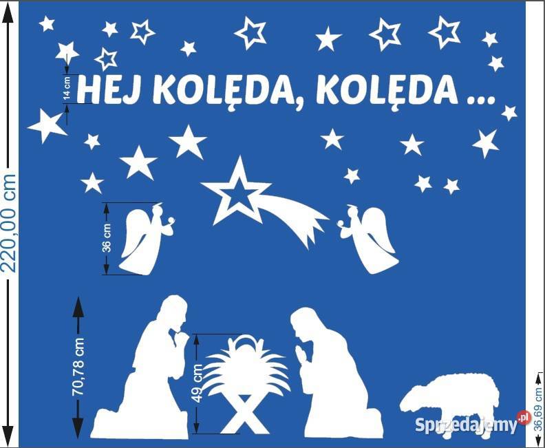 Styropianowe dekoracje na jasełka Boże Dębna