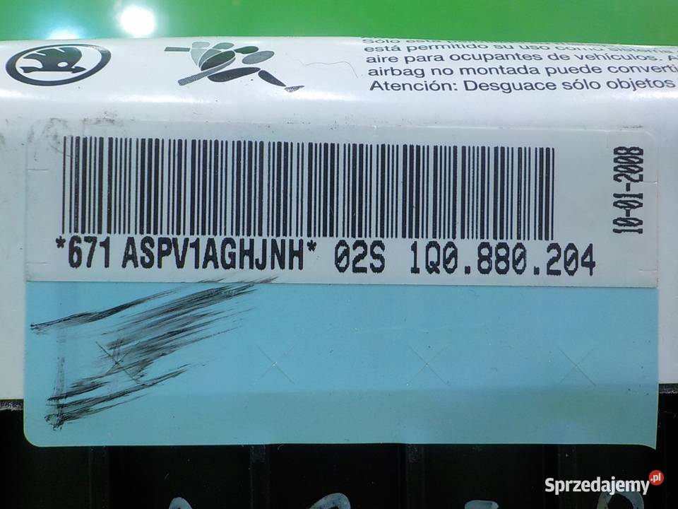 VW TIGUAN I 08r 5D AIRBAG poduszka pasazera sprzedam