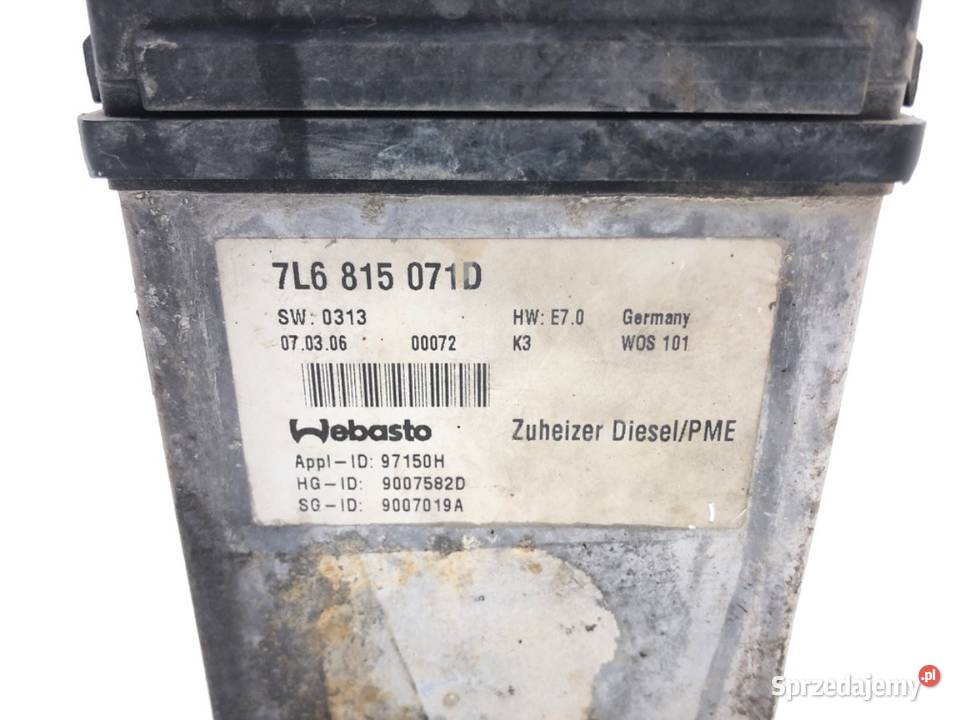 WEBASTO VW TOUAREG 7L6815071D SUV 30 0213