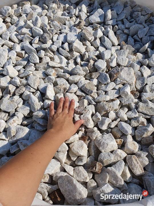 KWARC IVORY JASNY KWARC DO OGRODU KAMIENIE GRYS Bielawa