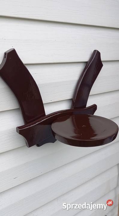 Kwietnik drewniany dwuramienny wieszak ścienny Dom i Ogród Małkinia Górna