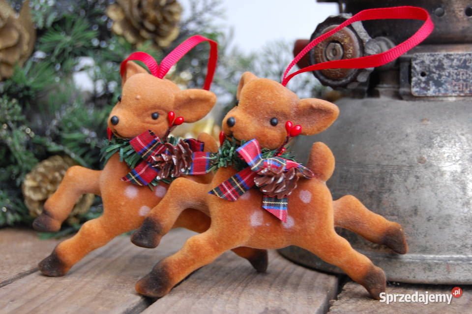 Sarenka jelonek zawieszka świąteczna choinkowa brązowy Lublin