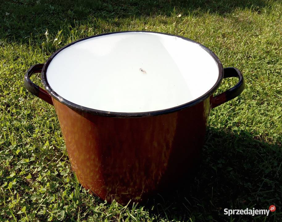 Sprzedam komplet 2 garnków emaliowanych Bukowno