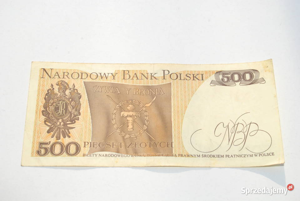 Stary banknot 500 złotych Kościuszko 1982 antyk Cieszyn sprzedam