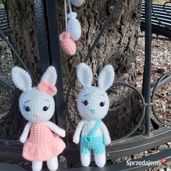 Pies Kot Królik na szydełku Maskotki kujawsko-pomorskie