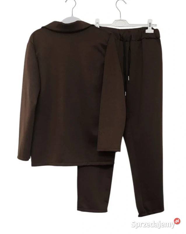 Komplet marynarka i spodnie kolor czekolada Wejherowo