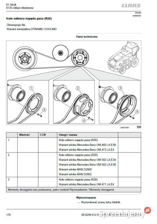 INSTRUKCJA NAPRAW CLAAS JAGUAR 930980 1372