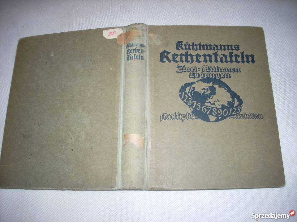 Kuhtmanns RECHENTAFELN tablice rachunkowe 1911 r Lesko