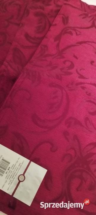 Podkładki na stół materiałowe bordowe nowe dolnośląskie Wrocław