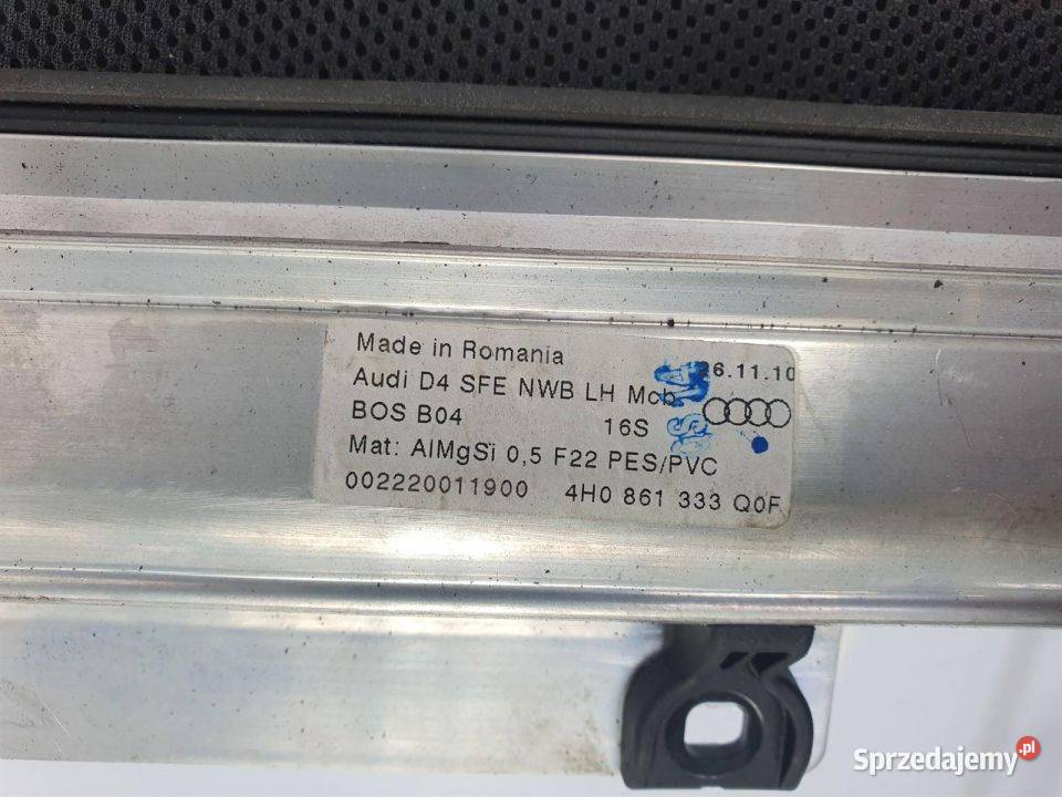 ROLETA AUDI A8 D4 PRZED LIFT 4H0861333Q Lipno
