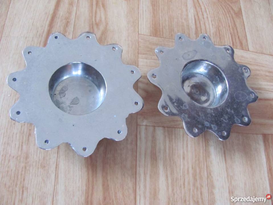 świeczniki metalowe na wkłady komplet 2 sztuk Dom i Ogród Zamość