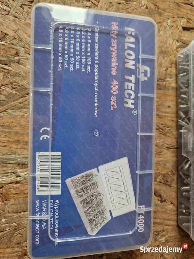 NITY ZRYWALNE ZESTAW NITÓW TRZPIENIEM STALOWYM wielkopolskie