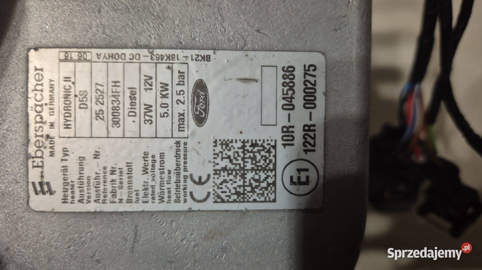 Ogrzewanie postojowe Webasto wodne Hydronic II wielkopolskie Małachowo