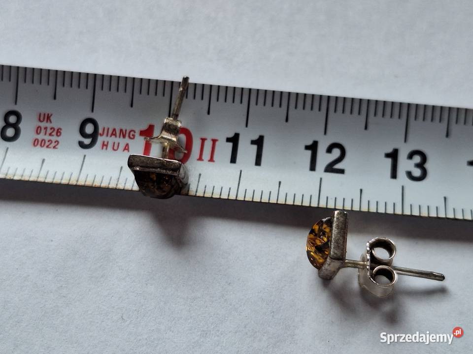 Kolczyki wkrętki sztyfty srebrne pr 925 z Gdańsk sprzedam