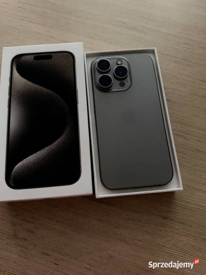 iPhone 15 pro Tytan naturalny