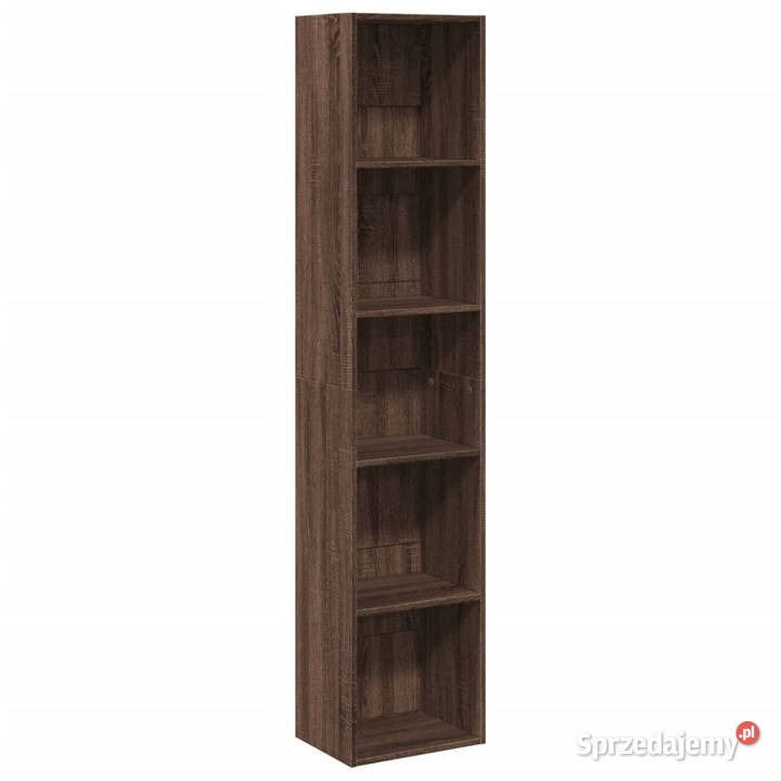 Regał na książki brązowy dąb 40x30x189 WM857891 Regały Warszawa