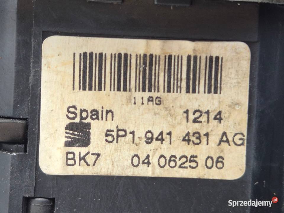 WŁĄCZNIK PRZEŁĄCZNIK ŚWIATEŁ SEAT ALTEA ALTEA XL Działoszyce