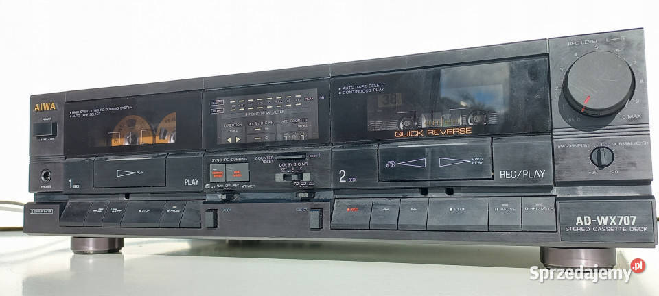 Magnetofon catette deck Aiwa ADWX707 AD WX 707 Audio Międzychód