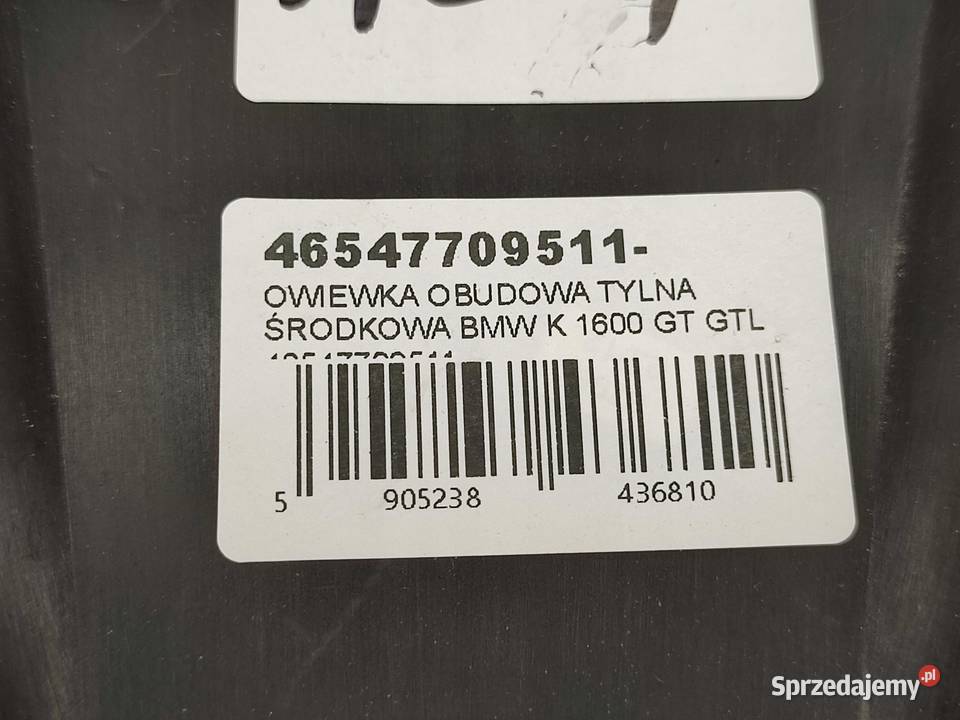 OWIEWKA OBUDOWA TYLNA ŚRODKOWA BMW K 1600 GT GTL