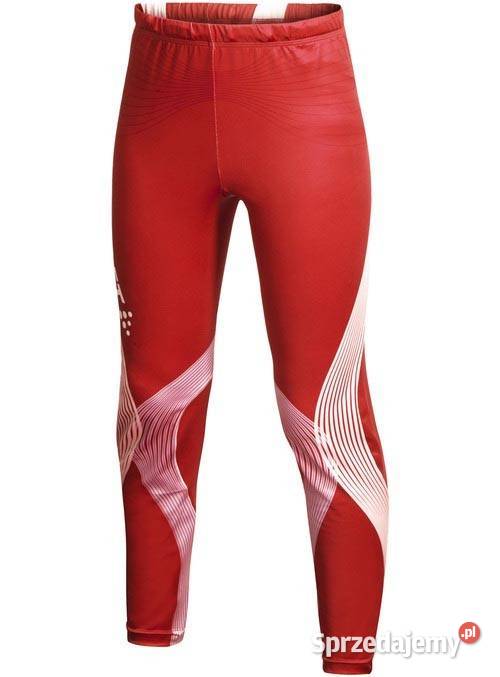 czerwone spodnie męskie CRAFT z Norwegii S 36 sprzedam