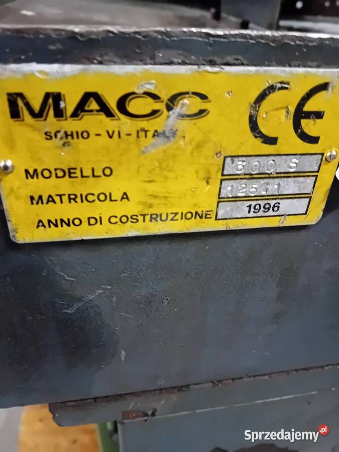 Piła taśmowa przecinarka Macc 300s Limanowa