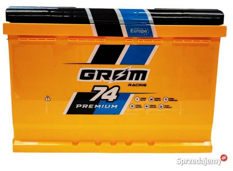 Akumulator Grom Racing 74Ah 720A WYSOKI osobowe