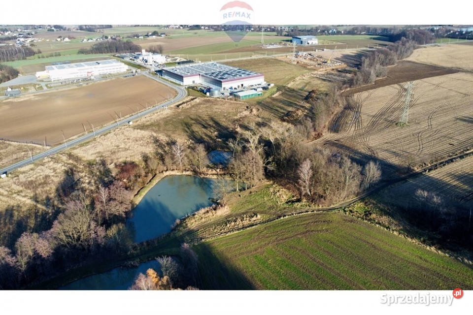 Działka pod zabudowę produkcyjno usługową polna