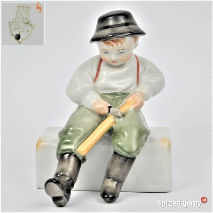 chłopiec rzeźbiarz Sinko art deco Zsolnay Warszawa