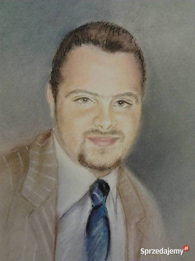 Portret ze zdjęcia olejny na płótnie Warszawa sprzedam