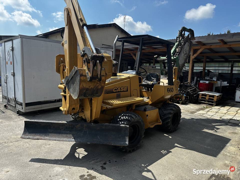 CASE 660 koparka łańcuchowa lemiesz 180 4x4 pełny VAT Lublin sprzedam