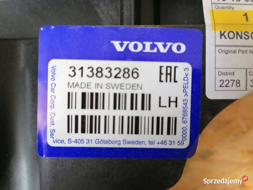 VOLVO V90 ŚLIZG MOCOWANIE ZDERZAK LEWY TYŁ Pozostałe Pleszew