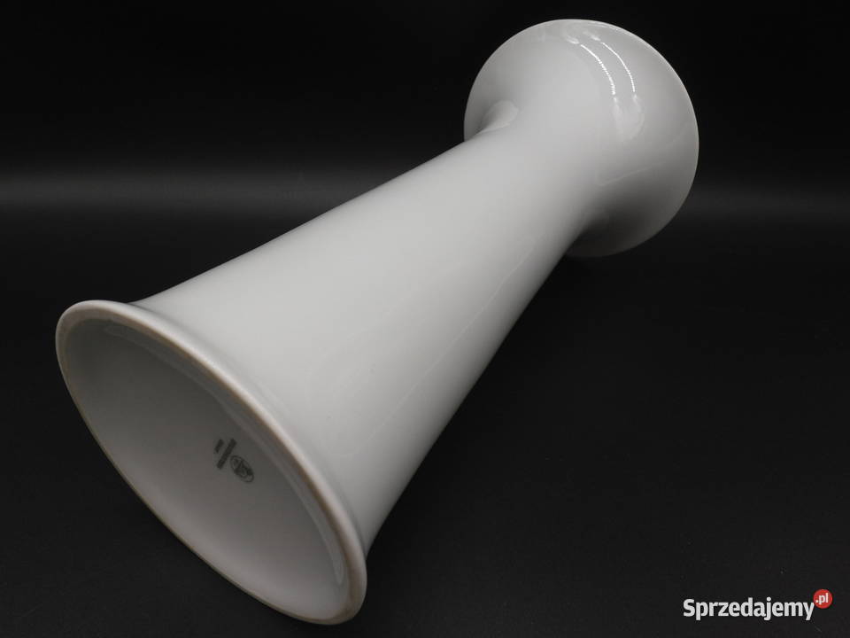 Elegancki Wazon Hutschenreuther Biała Porcelana Porcelana i szkło