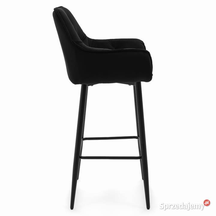 Czarny Hoker Tapicerowany Siena Wysyłka 24H sprzedam