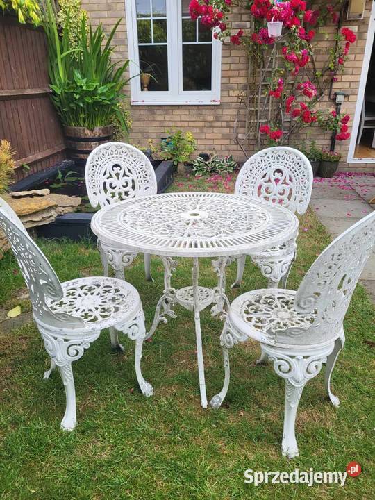 Komplet aluminiowych mebli ogrodowych francuski Ciepielów