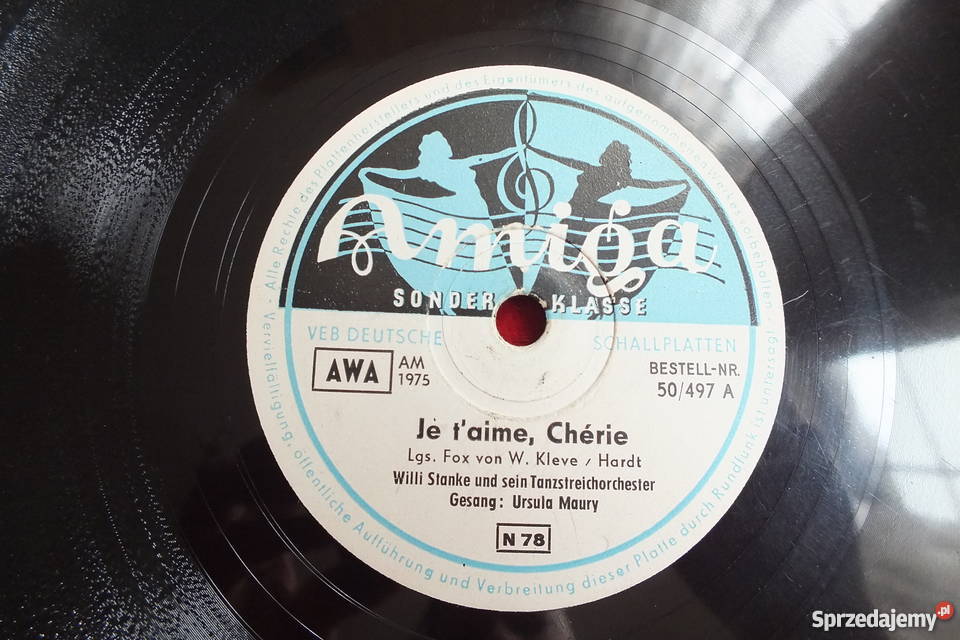 Płyta winylowa szelakowa niemiecka gruba i Żary sprzedam