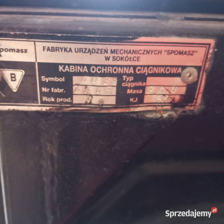 Plandeka tylna kabiny Sokółka Pawłowice