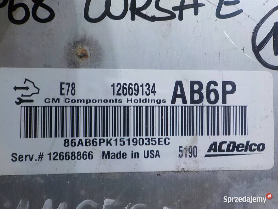 OPEL CORSA E 12 B 15r HB 5D sterownik komputer osobowe Suków