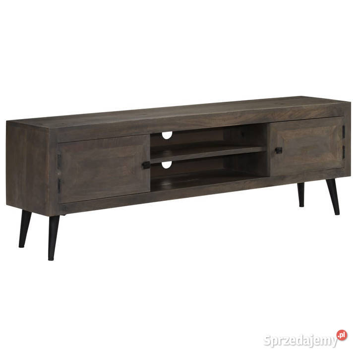 Szafka pod telewizor lite drewno mango 140 x 30 Warszawa