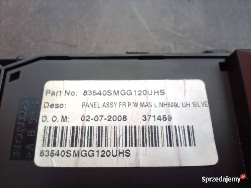 Honda Civic VIII 8 UFO panel przełącznik Częstochowa