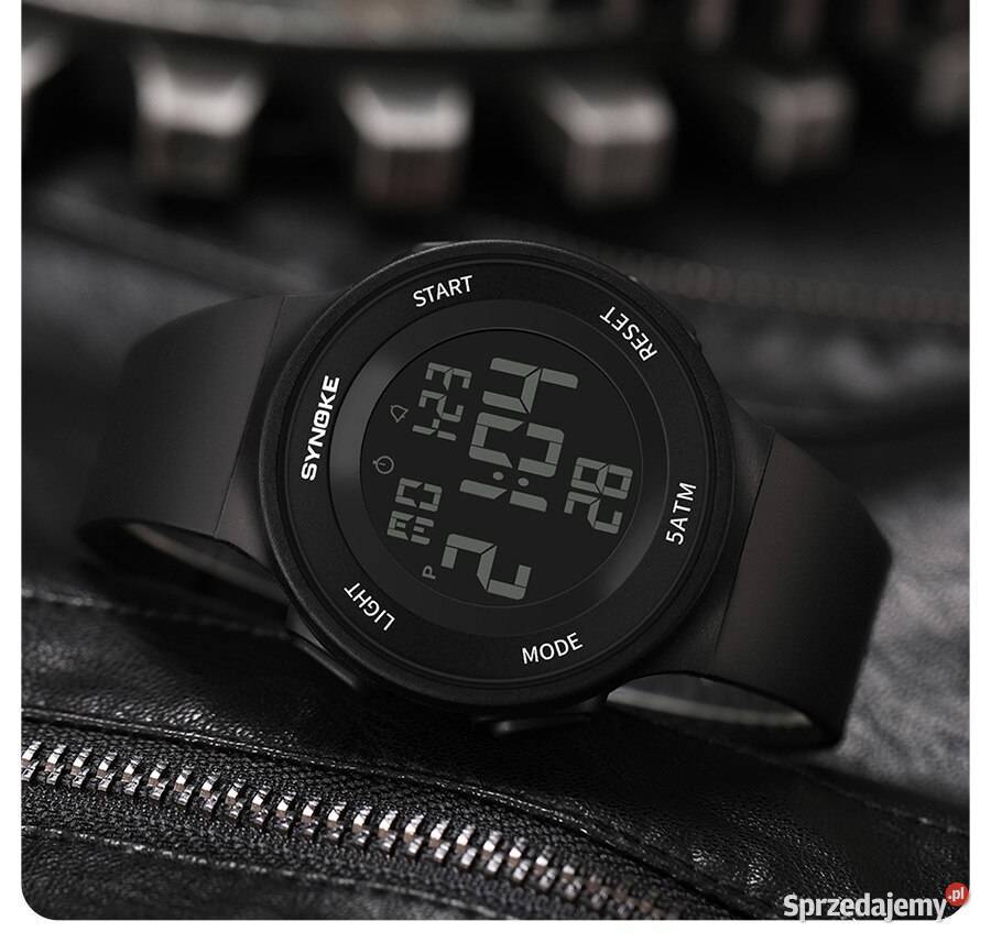 Sportowy zegarek elektroniczny cyfrowy damski na rękę