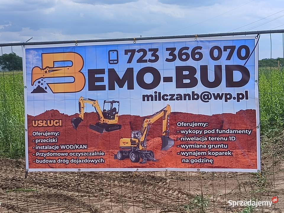 Usługi mini koparką zachodniopomorskie Koszalin