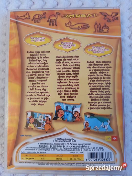 Sindbad serial animowany Niekończąca się Kraków sprzedam