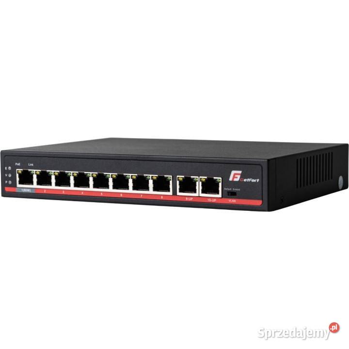 SWITCH POE GETFORT 82 Gigabit Ethernet 120W Internet i komunikacja Knurów