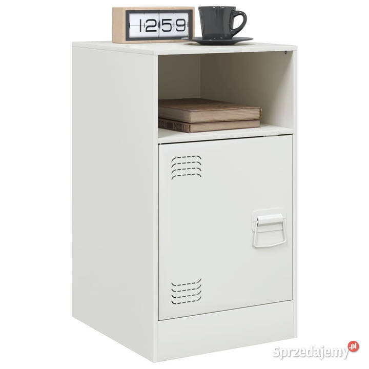 Szafki nocne 2 białe 345x39x62 stal WM841774 sprzedam