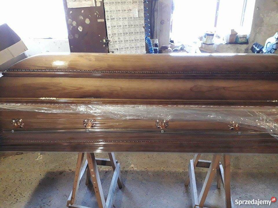 Trumny gotowe skrzynie drewniane małopolskie Kraków
