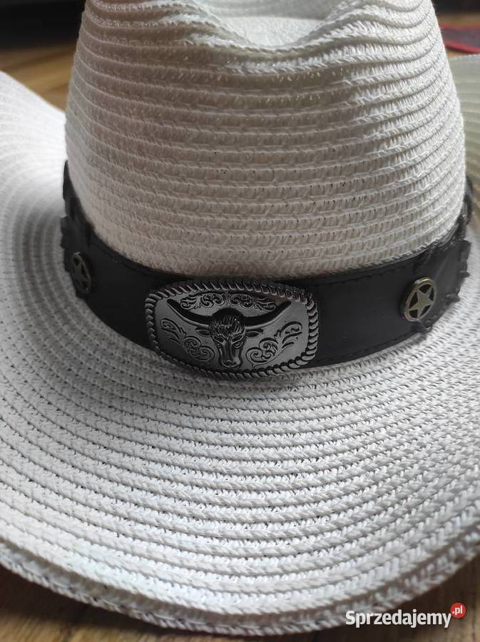Kapelusz letni biały rozmiar 59 100 naturalne Kraków