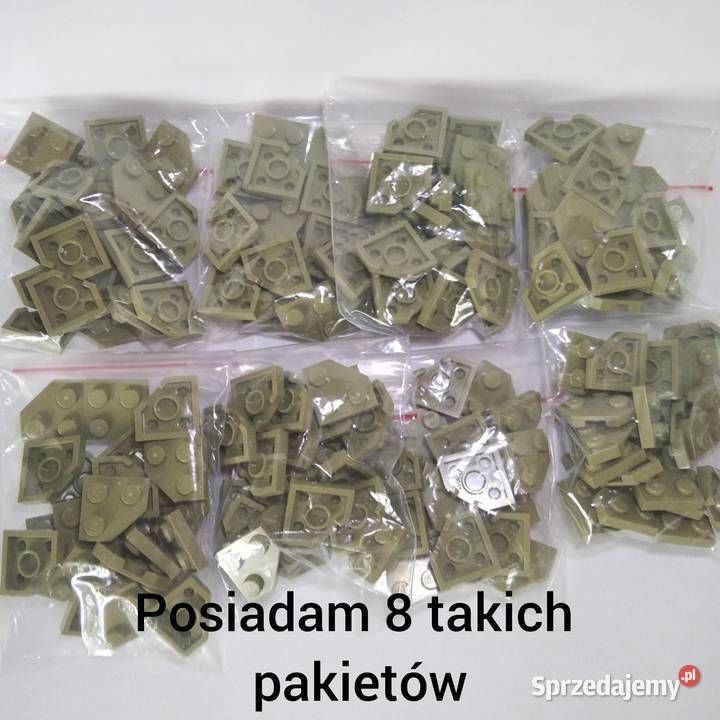 Lego Corner Plate 2x2 Olive Green pakiet 20