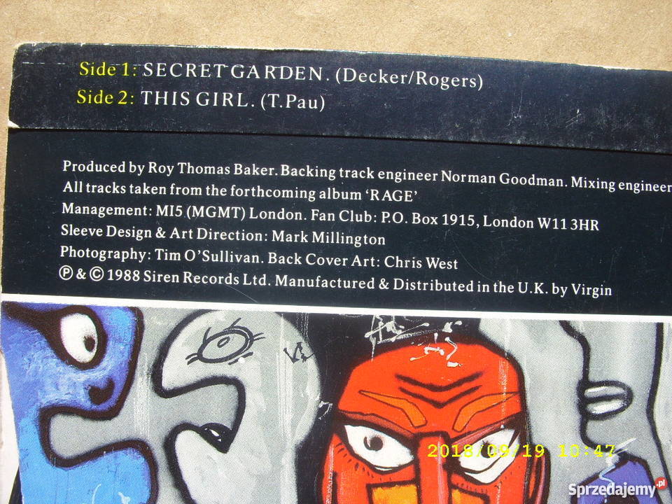 TPAUSECRET GARDEN Singiel winyl Płyty i kasety